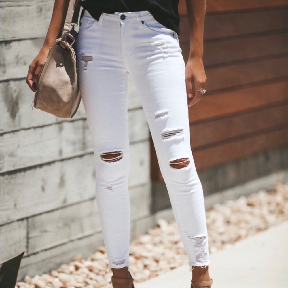 KanCan White denim skinnies